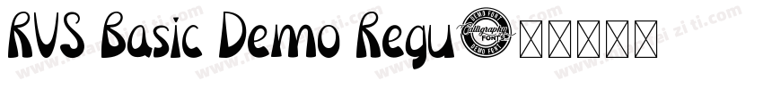 RVS Basic Demo Regu字体转换